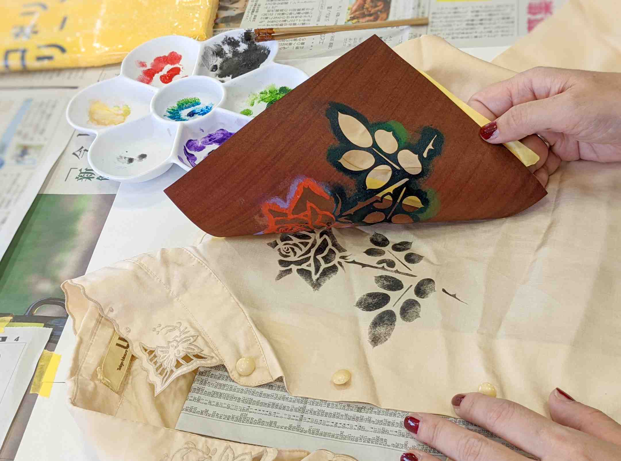 友禅型友禅帯アンティークリメイク